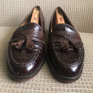 Cellini Uomo Men's Brown Leather Tassel Loafers.